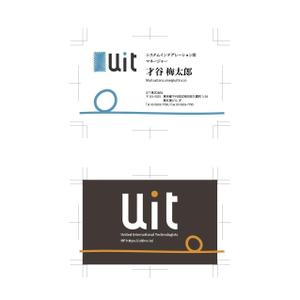 上高地仁 (jink0222)さんのUIT株式会社の名刺デザインへの提案