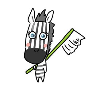 つぶお (TUBUO)さんのクマ、シマウマのキャラクターデザイン　　歯科への提案