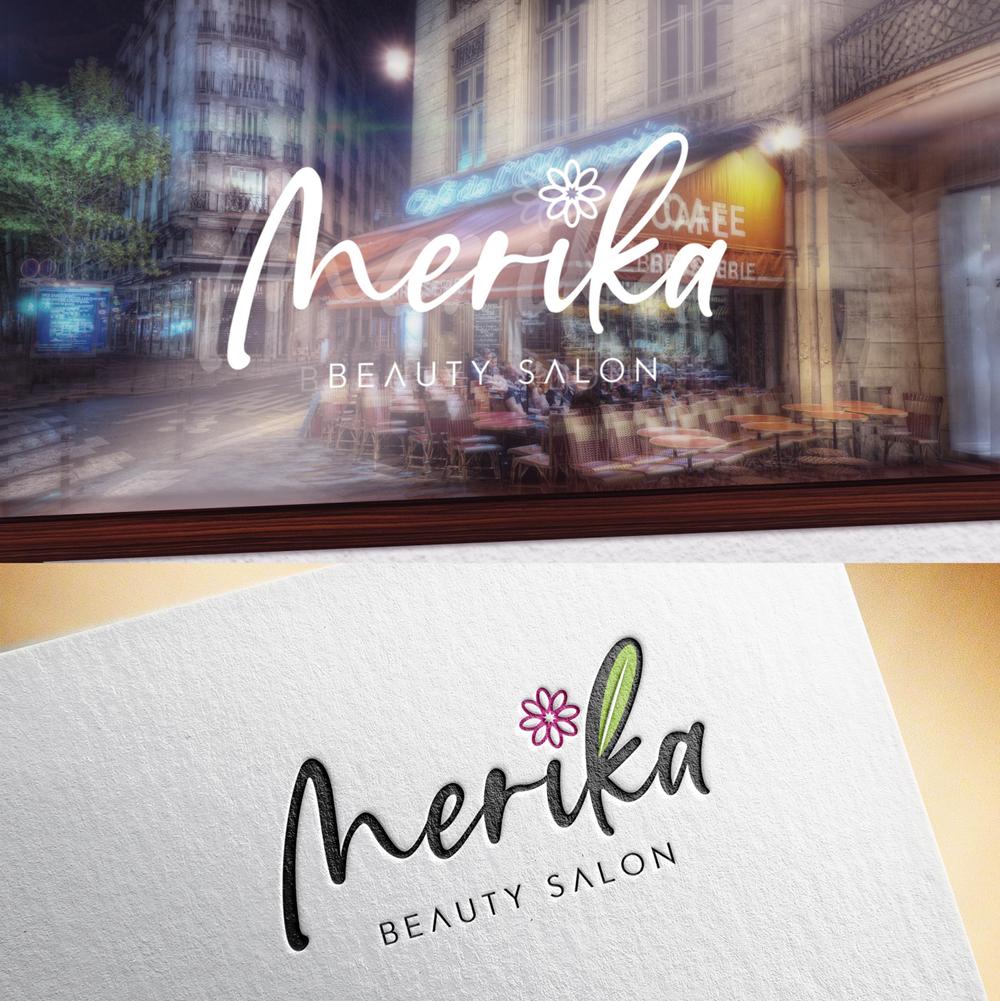美容室 「Merika」の看板