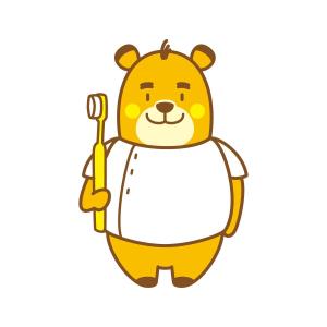 さんのクマ、シマウマのキャラクターデザイン　　歯科への提案