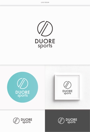 DeeDeeGraphics (DeeDeeGraphics)さんのフィットネスクラブ「DUORE sports」のロゴ、フォントデザイン募集！への提案