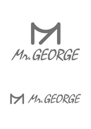 若狭巧芸 (nikeaurora)さんの中年向けメンズアパレルECサイト「Mr. GEORGE／ミスタージョージ」のロゴへの提案