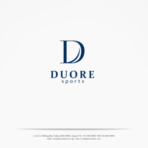 H-Design (yahhidy)さんのフィットネスクラブ「DUORE sports」のロゴ、フォントデザイン募集！への提案