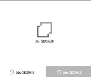 動画サムネ職人 (web-pro100)さんの中年向けメンズアパレルECサイト「Mr. GEORGE／ミスタージョージ」のロゴへの提案