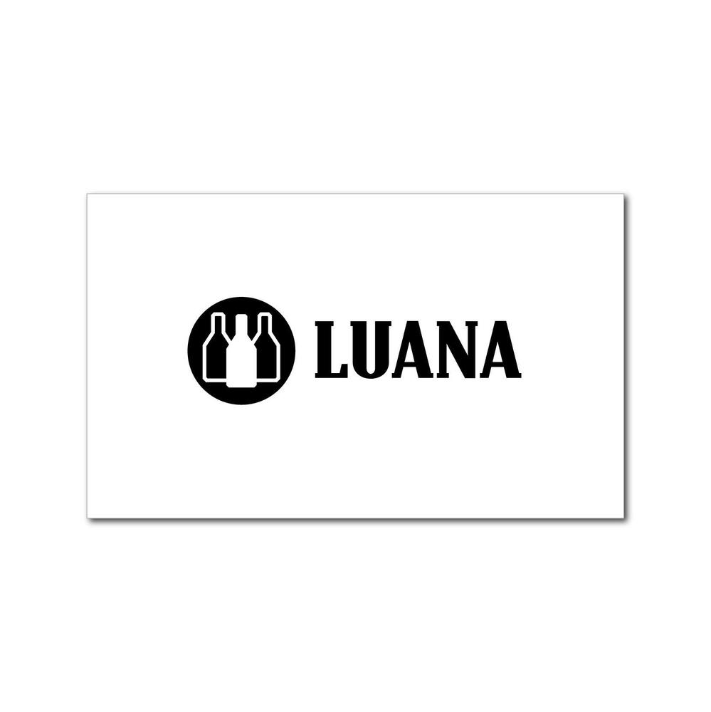 スナック&バーの店名ロゴ　LUANA