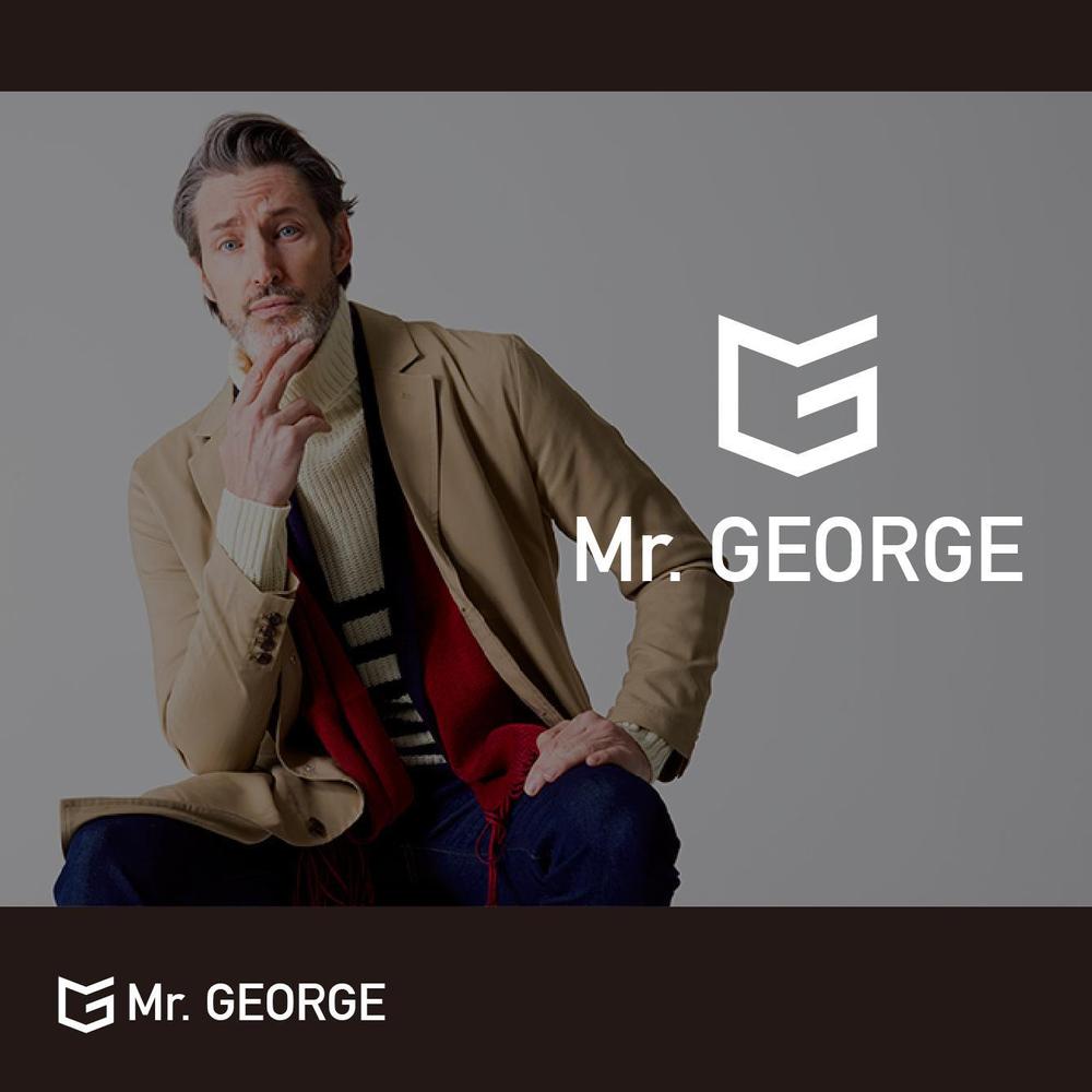 中年向けメンズアパレルECサイト「Mr. GEORGE／ミスタージョージ」のロゴ