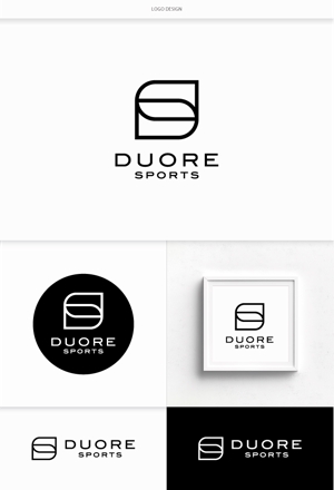 DeeDeeGraphics (DeeDeeGraphics)さんのフィットネスクラブ「DUORE sports」のロゴ、フォントデザイン募集！への提案