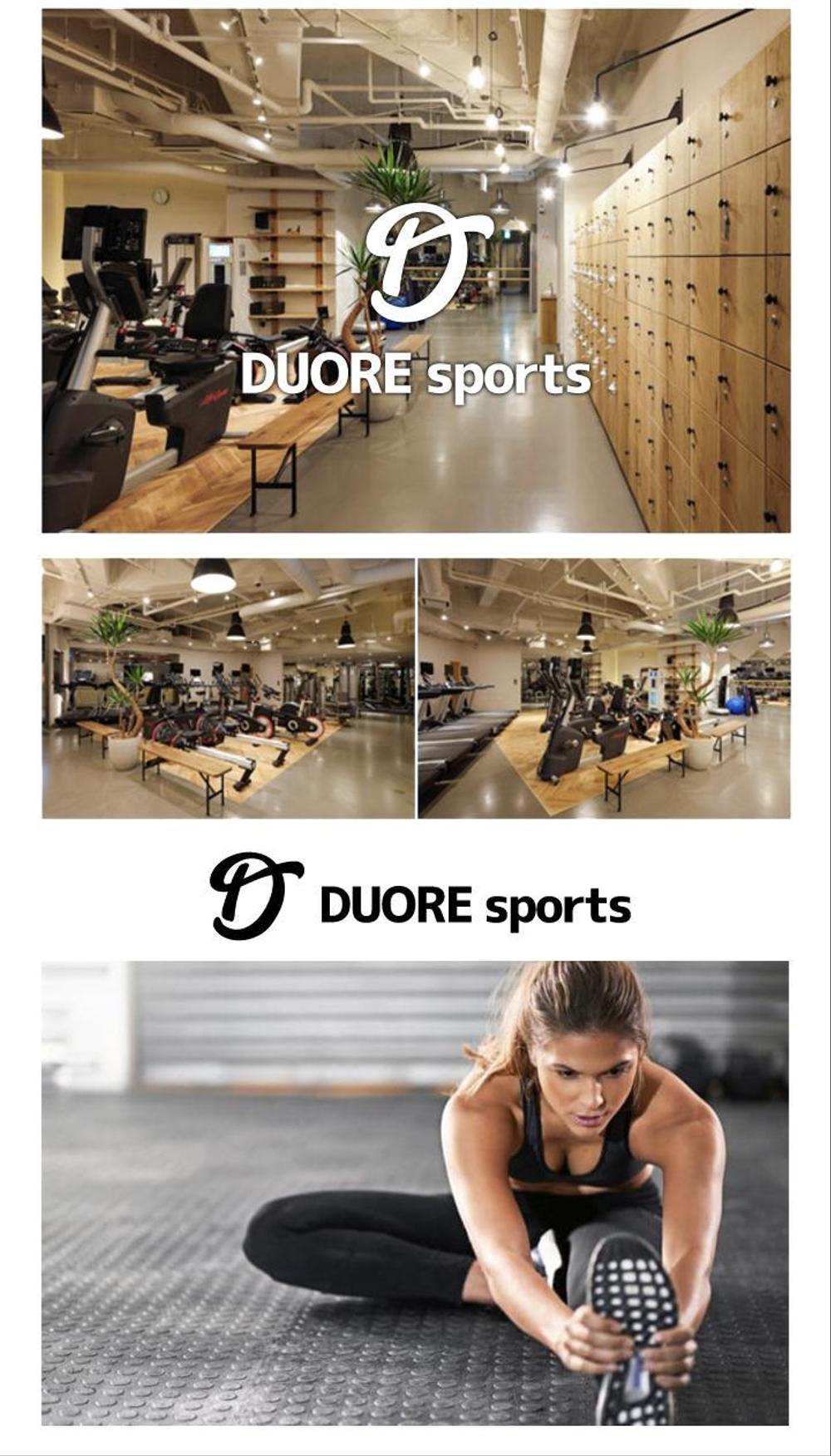 フィットネスクラブ「DUORE sports」のロゴ、フォントデザイン募集！