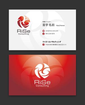 AD-Y (AD-Y)さんの「ライズ・コンサルティング」の名刺デザイン作成への提案