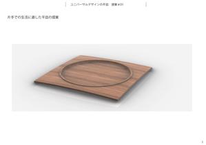 hr-effect (hr-effect)さんのユニバーサルデザインの平皿のデザインへの提案