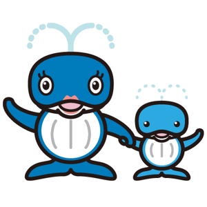 kikutsu (kikutsu)さんの新規開業クリニック（耳鼻科）の親子くじらのキャラクターデザインへの提案