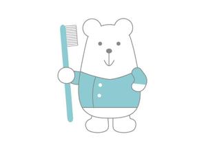 mitamita (mitamita)さんのクマ、シマウマのキャラクターデザイン　　歯科への提案