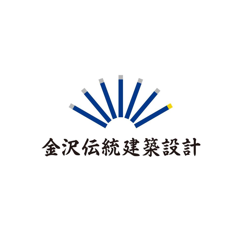 文化財建造物の修復に関する調査設計監理を行う建築設計事務所「（株）金沢伝統建築設計」のロゴ