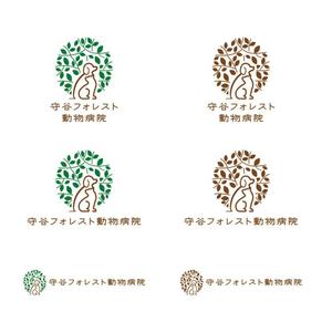 kcd001 (kcd001)さんの新規開業の動物病院「守谷フォレスト動物病院」のロゴへの提案
