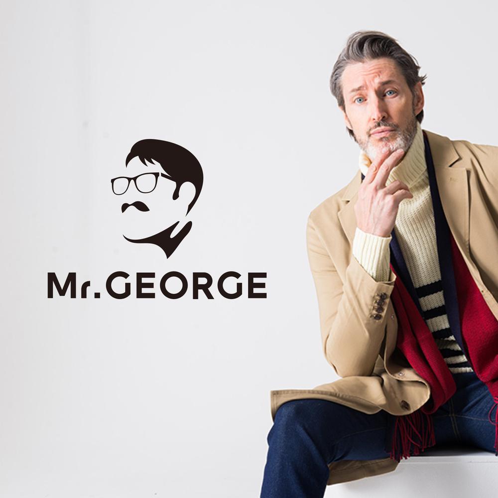 中年向けメンズアパレルECサイト「Mr. GEORGE／ミスタージョージ」のロゴ