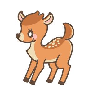 保泉　朱 ()さんの子鹿 かわいい シンプルなイラストへの提案