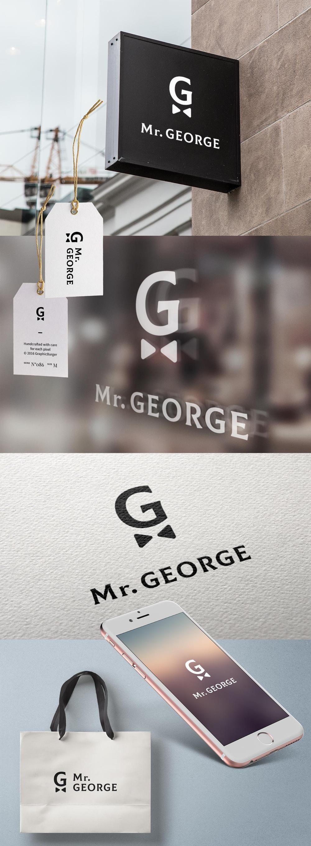 中年向けメンズアパレルECサイト「Mr. GEORGE／ミスタージョージ」のロゴ