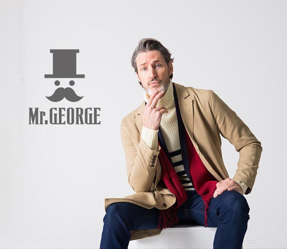 中年向けメンズアパレルECサイト「Mr. GEORGE／ミスタージョージ」のロゴ