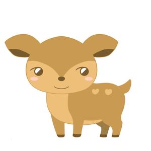 yamamotodentaku (yamamoto_dentaku)さんの子鹿 かわいい シンプルなイラストへの提案