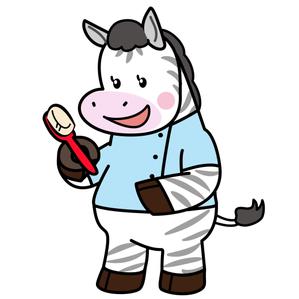 あーまん (aaman)さんのクマ、シマウマのキャラクターデザイン　　歯科への提案
