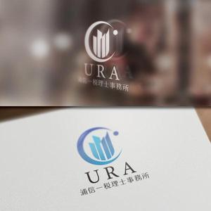 VNFdesign (late_design)さんの税理士、不動産鑑定業者　「浦信一税理事務所/㈱URA」のロゴへの提案