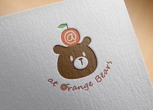 西 るい ()さんのガールズユニット「at Orange Bears」のロゴ　への提案