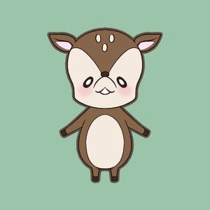 EMIMÜ(エミム) (EMIMU-Lan_cers-)さんの子鹿 かわいい シンプルなイラストへの提案