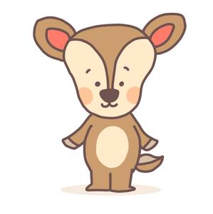 めんたらこ (mentarako_illust)さんの子鹿 かわいい シンプルなイラストへの提案