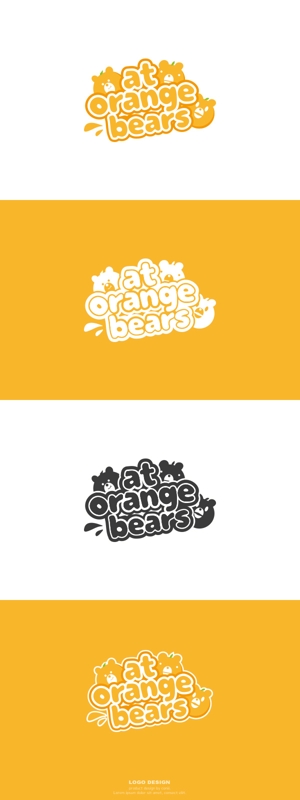 conii.Design (conii88)さんのガールズユニット「at Orange Bears」のロゴ　への提案