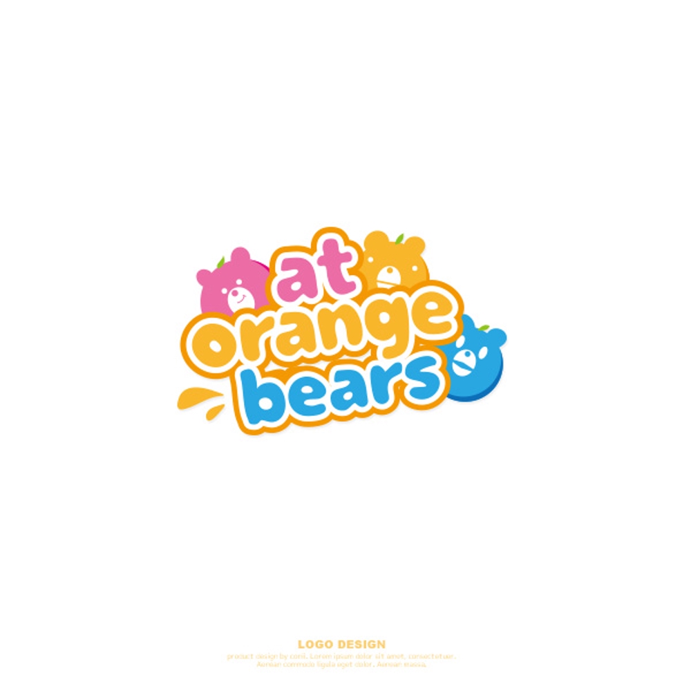 ガールズユニット「at Orange Bears」のロゴ　
