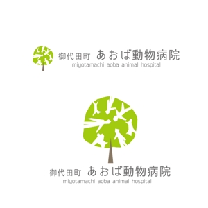marukei (marukei)さんの新規開業予定の動物病院『御代田町あおば動物病院』の病院ロゴ作成への提案
