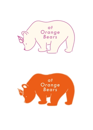 ナガシマ (fj42)さんのガールズユニット「at Orange Bears」のロゴ　への提案