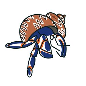 藤恵子 (kinkin324929)さんのオカヤドカリのキャラクターデザインへの提案