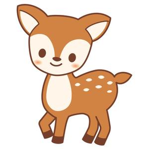おかざわ (okazawa)さんの子鹿 かわいい シンプルなイラストへの提案