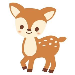 おかざわ (okazawa)さんの子鹿 かわいい シンプルなイラストへの提案