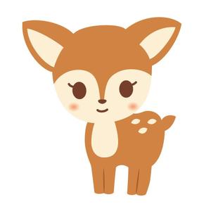 おかざわ (okazawa)さんの子鹿 かわいい シンプルなイラストへの提案