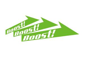 NICE (waru)さんの弊社スローガン「Boost ! Boost ! Boost !」のロゴ作成への提案