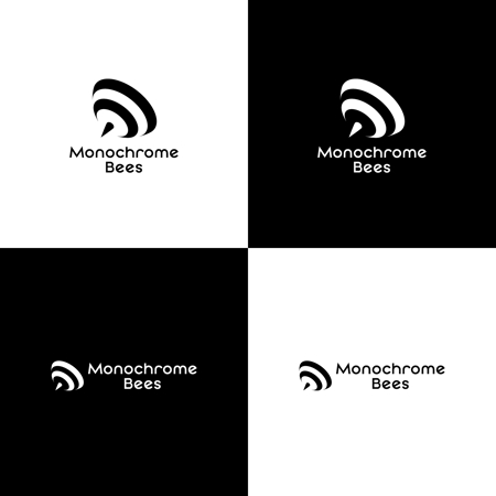 Pippin (Pippin)さんのアパレルブランド「Monochrome Bees」のロゴへの提案