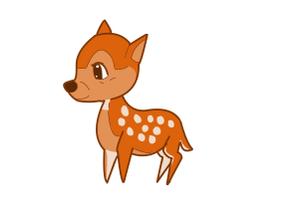小田　一郎 (ichannel16)さんの子鹿 かわいい シンプルなイラストへの提案