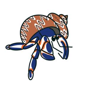 藤恵子 (kinkin324929)さんのオカヤドカリのキャラクターデザインへの提案