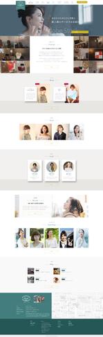 UMITODESIGN (umitodesign)さんの【美容院サイトの立ち上げ】TOPデザイン募集【素材写真が豊富】への提案