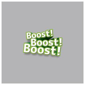 gio (gio-gio)さんの弊社スローガン「Boost ! Boost ! Boost !」のロゴ作成への提案