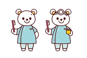 イラストレーターしまこ (shimakoinfo)さんのクマ、シマウマのキャラクターデザイン　　歯科への提案