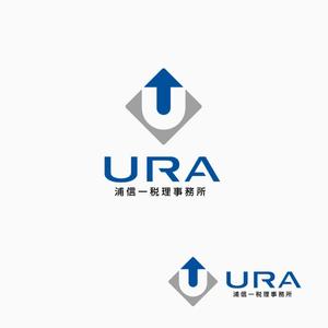 atomgra (atomgra)さんの税理士、不動産鑑定業者　「浦信一税理事務所/㈱URA」のロゴへの提案