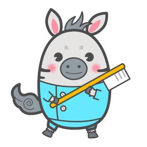 ヴぃんす (Vince)さんのクマ、シマウマのキャラクターデザイン　　歯科への提案