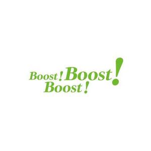 cham (chamda)さんの弊社スローガン「Boost ! Boost ! Boost !」のロゴ作成への提案