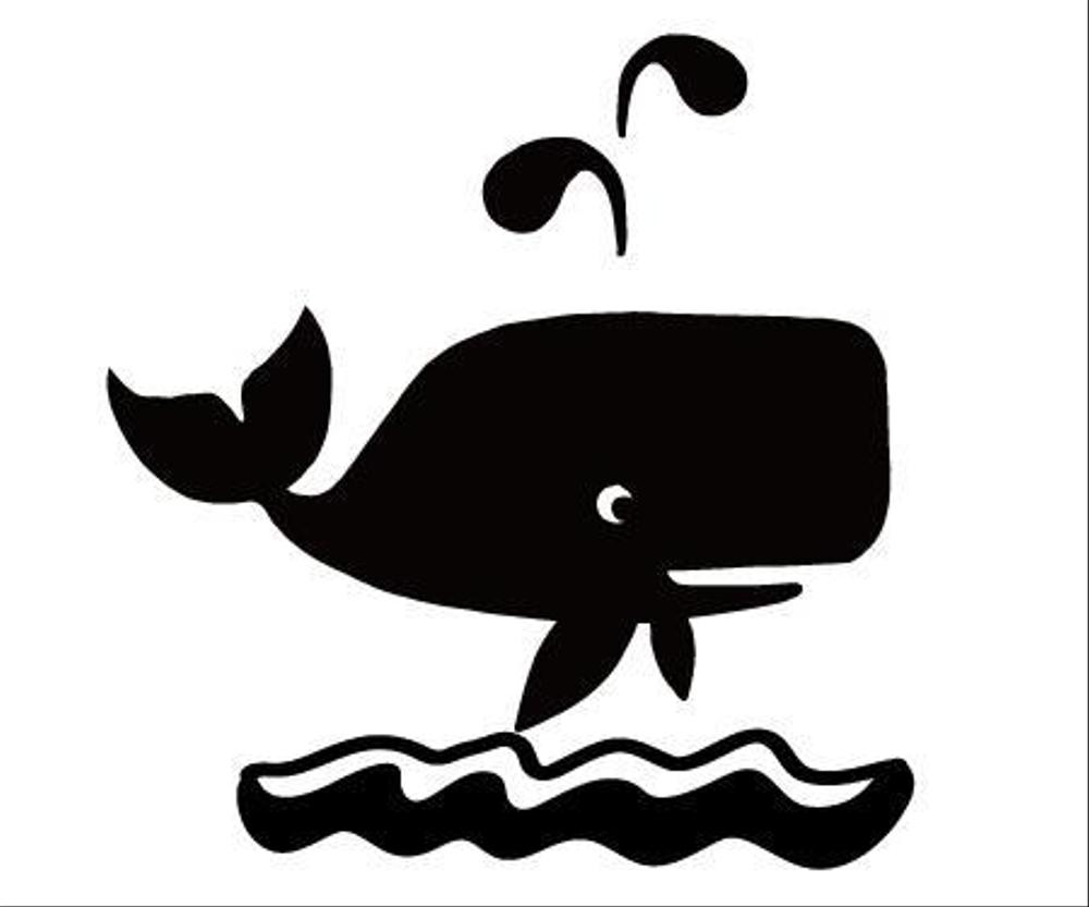 クジラ・イルカのシルエットタイプのイラスト作成