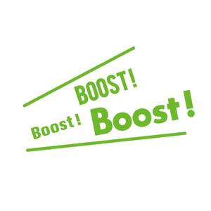 Blanchelineさんの弊社スローガン「Boost ! Boost ! Boost !」のロゴ作成への提案