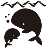 kumigon (kumigon)さんのクジラ・イルカのシルエットタイプのイラスト作成への提案
