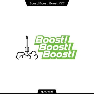 queuecat (queuecat)さんの弊社スローガン「Boost ! Boost ! Boost !」のロゴ作成への提案